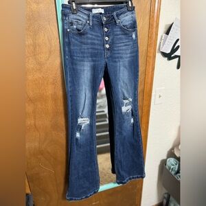 KANCAN 9/28 Distressed bootcut jeans! The comfiest jeans everrr! No damage!
